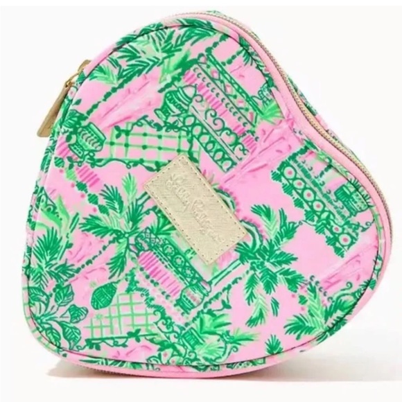 Lilly Pulitzer Handbags - NWT Lilly Pulitzer GWP Mandevilla Baby Always Worth It Heart Case